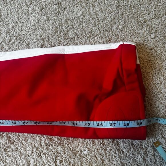 GOLDBERGH WOMEN'S HIGH END SALOPETTE SKI PANTS BIB FLAME RED NWT US 4 - Picture 8 of 10